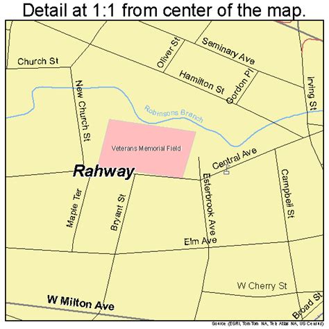 Rahway New Jersey Street Map 3461530
