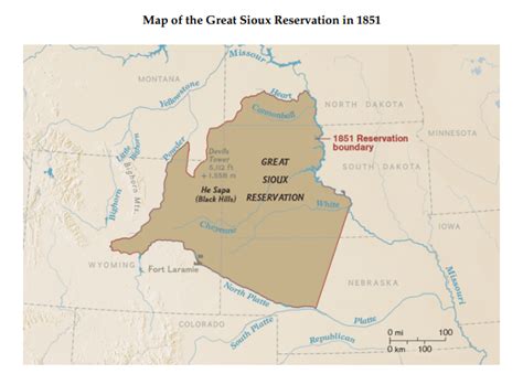 The Shrinking Area Of The Sioux Indian Reservation