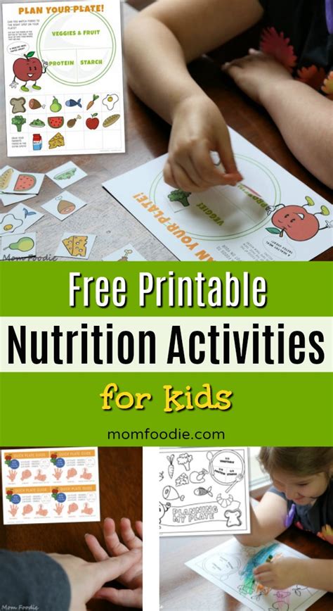 Printable Nutrition Activities For Kids Mom Foodie