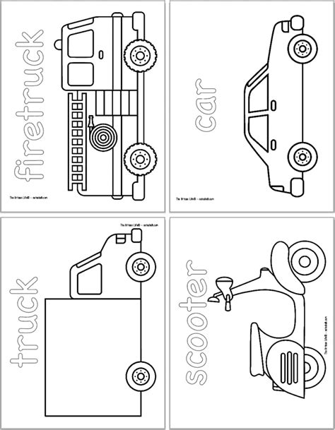 Free Printable Vehicle Coloring Pages With Names Artofit