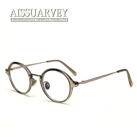 Round Metal Eyeglasses Frames Women Men Small Vintage Optical Glasses