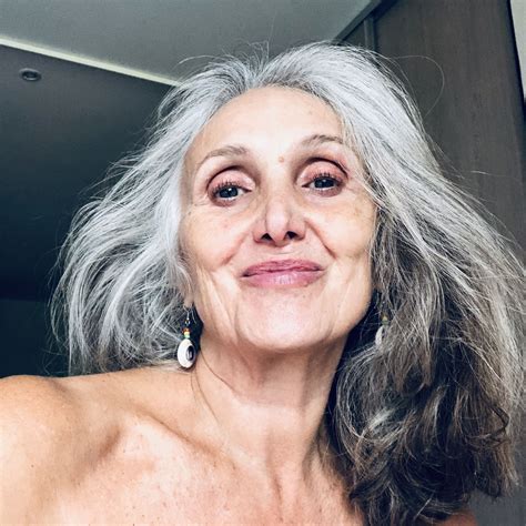 natural gray hair long gray hair grey hair beautiful women over 50 beautiful old woman