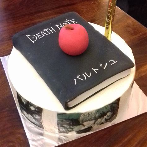 The unique design of my cake topper is perfectly for celebration anniversary and it would be remarkable and unusual decoration for every cake! My death note birthday cake : deathnote