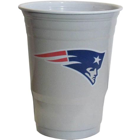 New England Patriots Plastic Gameday Cups 18oz 18ct Solo Tailgate Party