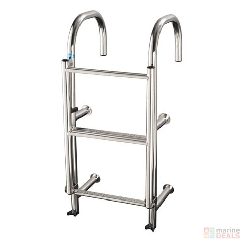 Buy Manta 4 Tread Round Step Thru Ladder 290mm online at Marine-Deals