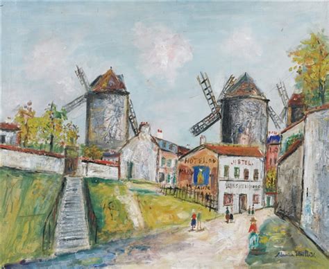Les Trois Moulins Montmartre By Maurice Utrillo On Artnet