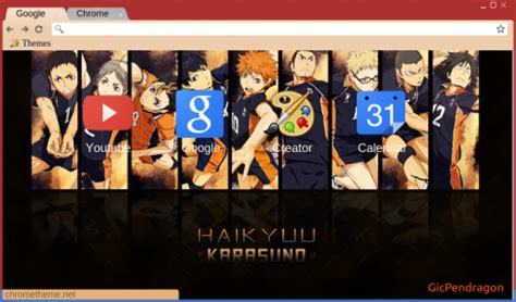 Haikyuu Anime Chrome Theme Themebeta