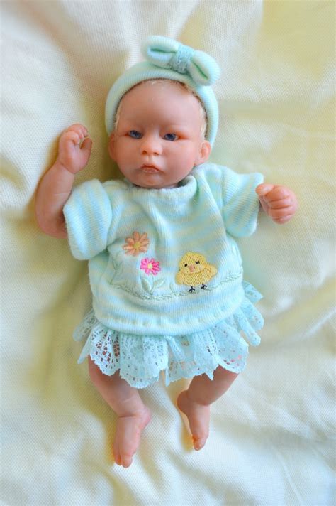 Ooak Polymer Clay Baby Girl Hand Sculptedart Doll Mini Baby 65