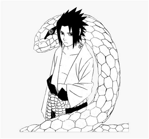 Sasuke Uchiha Coloring Pages Lineart Shippuden Rinnegan Color Line