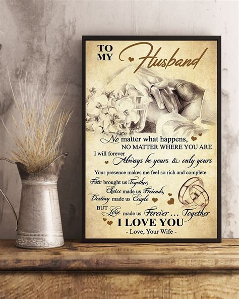 Maybe you would like to learn more about one of these? Perfect Gifts For Husband - To My Husband Poster in 2020 ...