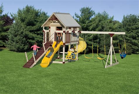 Your backyard will really stand out if you decide to take the time to build any of these bad boys! Kid's Swing Sets | Vinyl Playsets & Swing Sets | Playsets ...