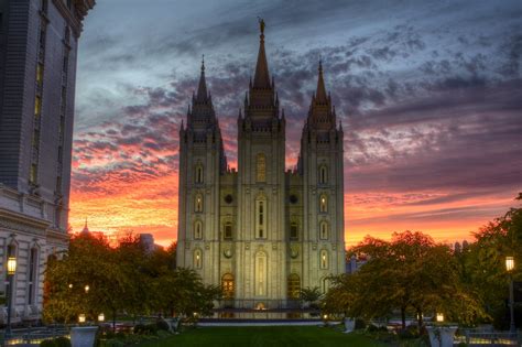 Salt Lake Temple At Sunset Tmac97slc Flickr