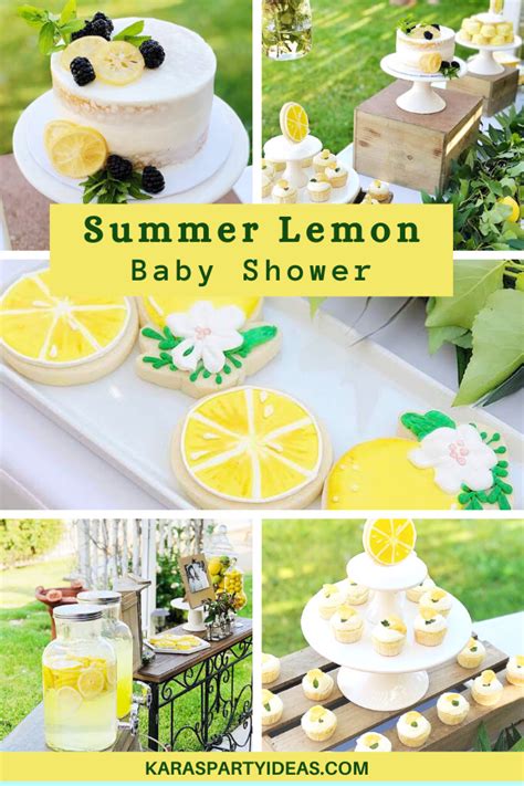 Karas Party Ideas Summer Lemon Baby Shower Karas Party Ideas