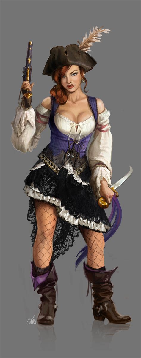 artstation female pirate