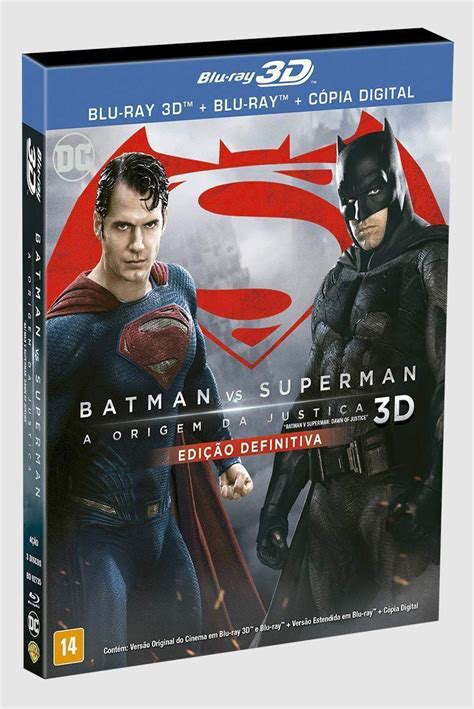 Blu Ray D Batman Vs Superman A Origem Da Justi A