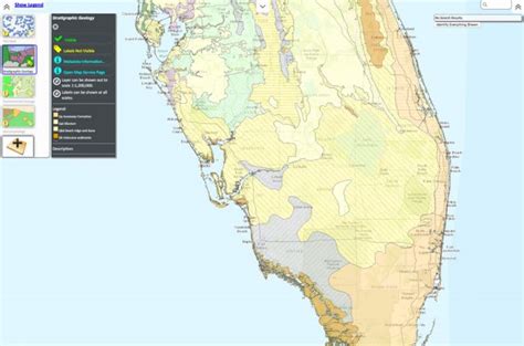 Interactive Map Of Geoscience Features In Florida American