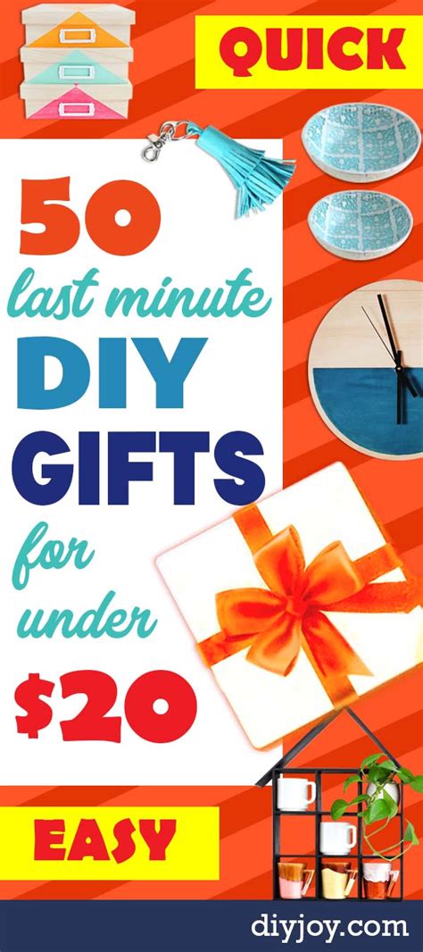 Don't go with just a card this year, make one of these diy gifts for your mom! 50 Last Minute DIY Gifts To Make for Under $20 | Diy gifts ...