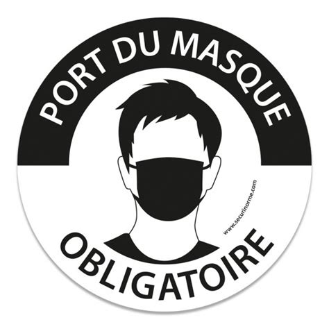Ne quittez pas votre masque, vous êtes en danger, et de plus, vous montrerez que vous êtes prêts pour devenir le nouvel homme moderne. Panneau "Masque obligatoire" Gravé