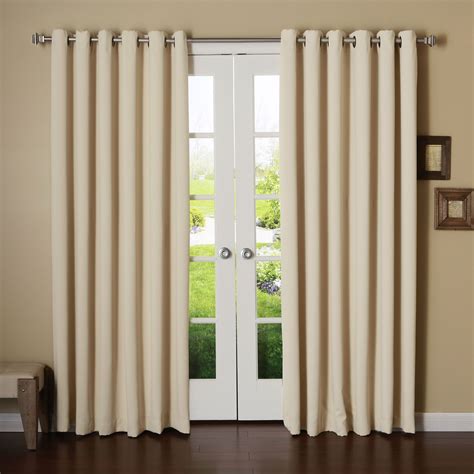neutral living room grommet blackout curtains - Google Search Extra