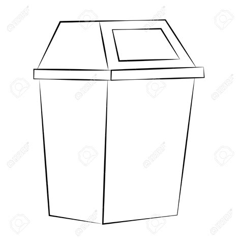 Trash Can Outline Clip Art 20 Free Cliparts Download Images On