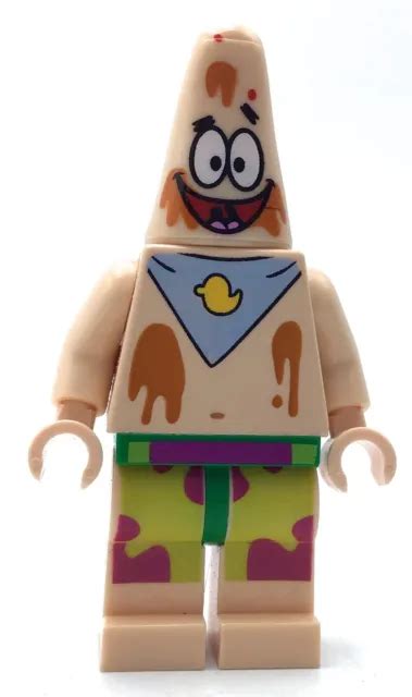 Lego Spongebob Squarepants Minifigure Patrick Star Chocolate On Face £7