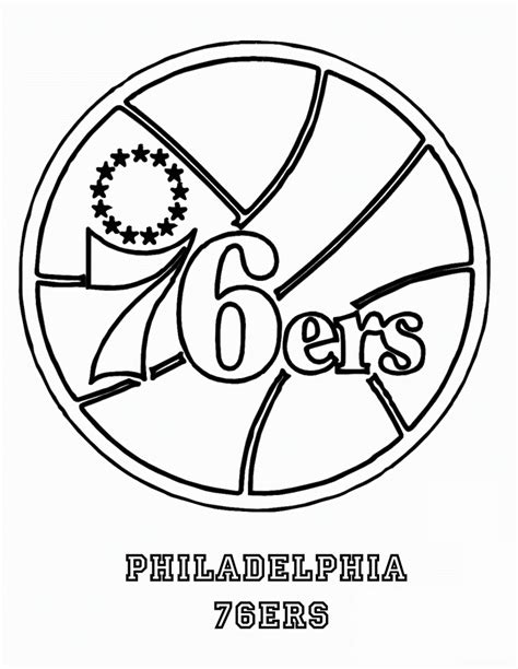 Philadelphia Ers Nba Logo Desenhos Para Colorir Imprimir E Pintar My