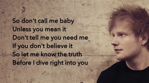 Dive Ed Sheeran Lyrics