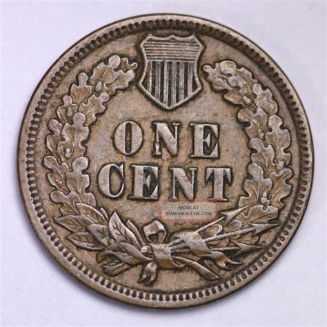 Au 1891 Indian Head Cent Penny