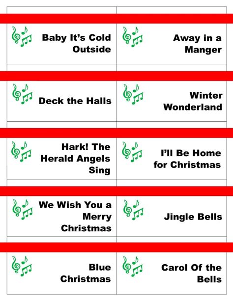 Christmas Songs Pictionary Free Christmas Game Free