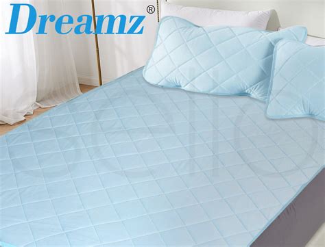 Dreamz Pillowtop Mattress Topper Cooling Luxury Bedding Mat Pad