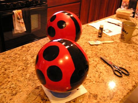 Making Ladybugs For The Yard Our Of Bowling Balls Bowling Ball Yard