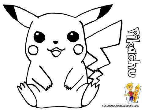 Pokemon Pikachu Coloring Page Awesome Ness Pinterest