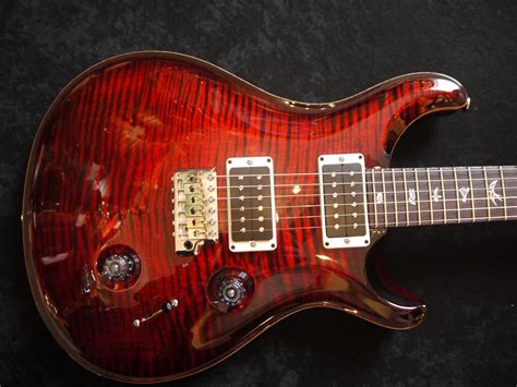 prs paul reed smith custom 24 paul signature 2010 s fire red guitar for sale sound affects