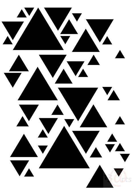 Maska Stencil Color Basic Triangles 13 Arts Geometric Stencil