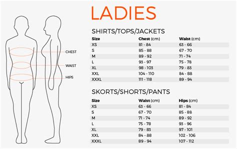 Sizing Charts