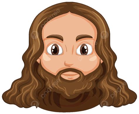Isolated Jesus Cartoon Character Jesus Christ Isolated Artistic Vector