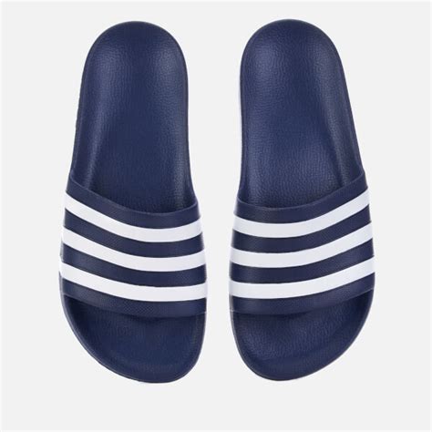 Adidas Mens Adilette Aqua Slide Sandals Dark Blue Sports And Leisure