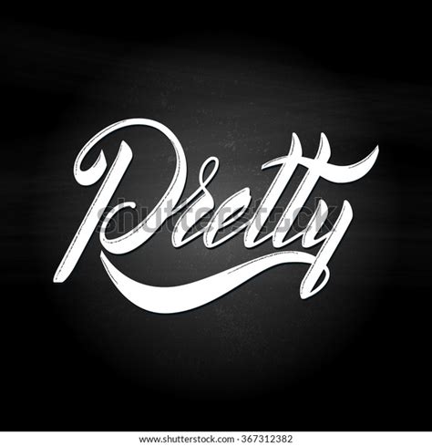 Pretty Vector Lettering Calligraphy Word Stock Vector Royalty Free