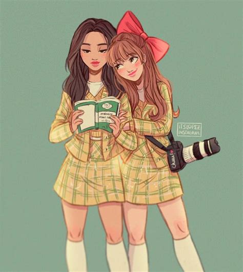Yves And Chuu Fanart Best Friend Drawings Drawings Of Friends Girl
