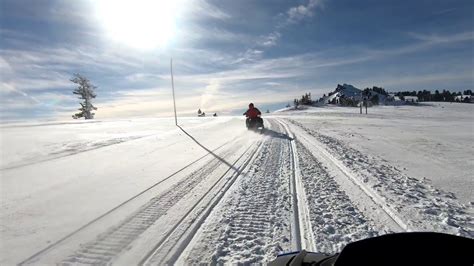 Snowmobiling Up To Crater Lake Oregon Youtube