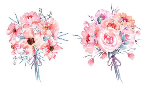 floral watercolor clipart flower clipart flower bouquet clip art pink my xxx hot girl