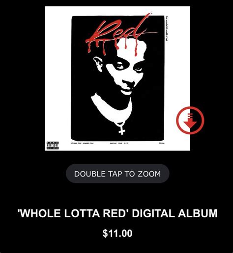 Album Cover For Whole Lotta Red Has Been Released Westsubever