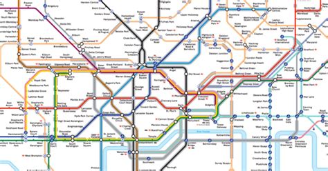 Cartina E Mappa Della Metropolitana Di Londra