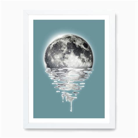 Melting Moon Art Print By Jonas Loose Fy