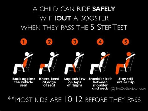Easy 5 Step Test For If A Child Can Ridw Without A Booster Car Seat