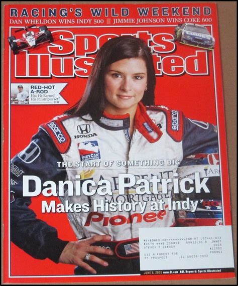 662005 Sports Illustrated Danica Patrick Alex Rodriguez Dan Wheldon
