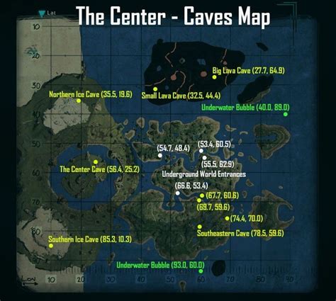 Ark Survival Evolved The Center Caves Map Pc Xbox One Ark
