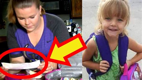 Daughter Returns Hungry From School Mother Finds Note Inside Her Lunchbox Youtube