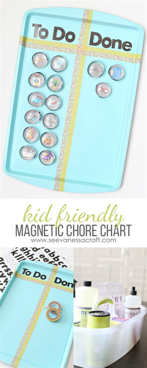 Magnetic Chore Chart For Kids With Printables