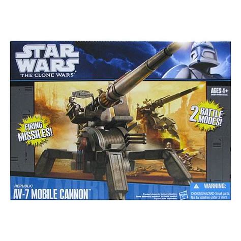 Star Wars Clone Wars Republic Av 7 Mobile Cannon Vehicle Hasbro